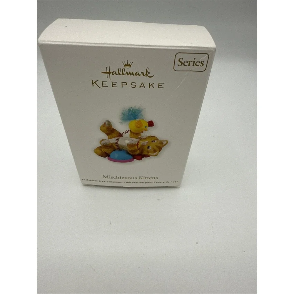 Hallmark Keepsake 2011 Mischievous Kittens Cat Toy Xmas Ornament 13th in Series